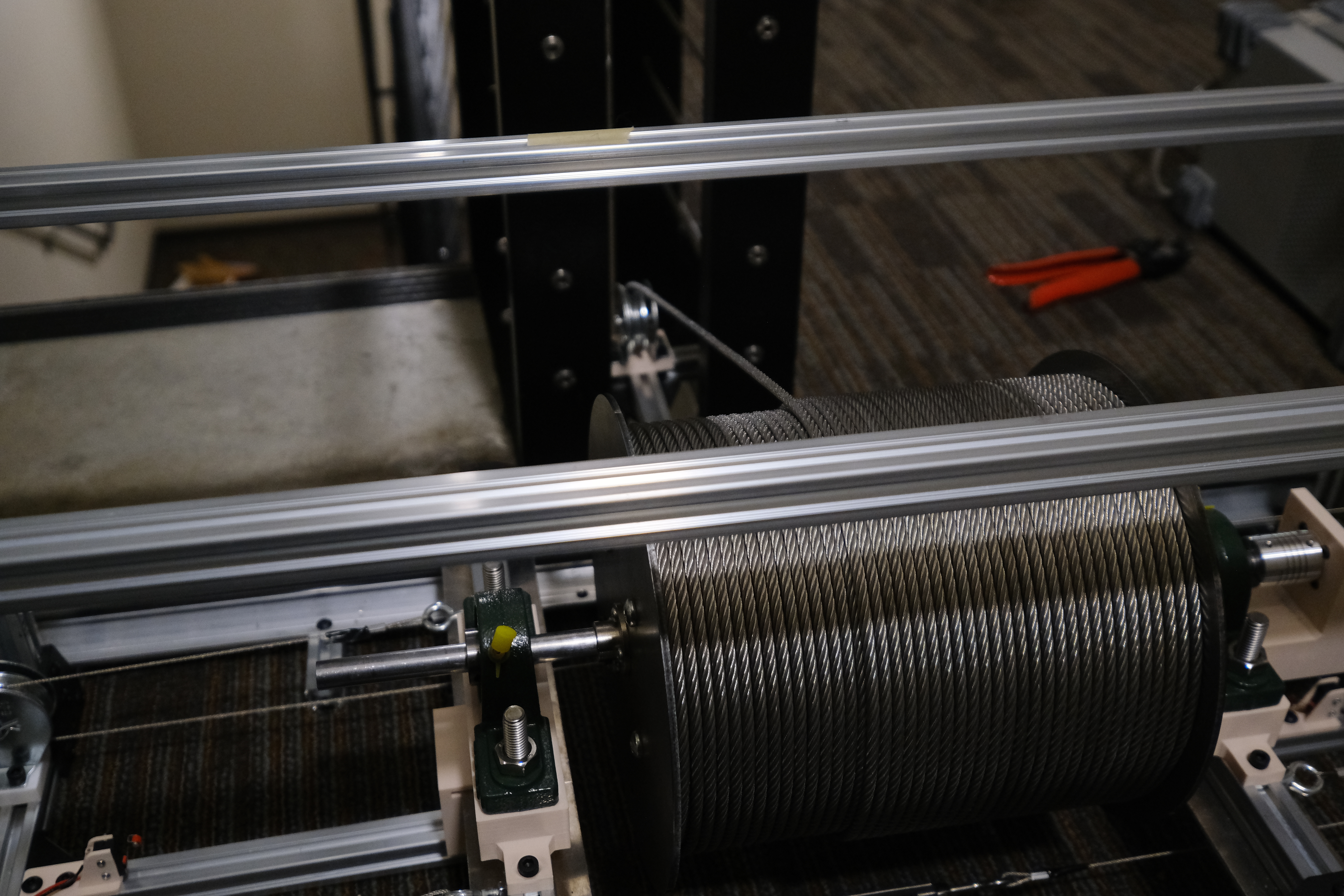 Gravity battery translating drum prototype
